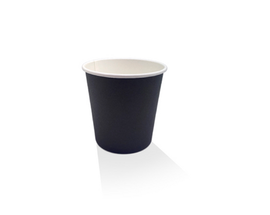 4oz PE Coated Single Wall Cup Black (Carton of 1000)