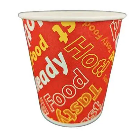 12oz Chip Cup White with Red Print Carton/1000