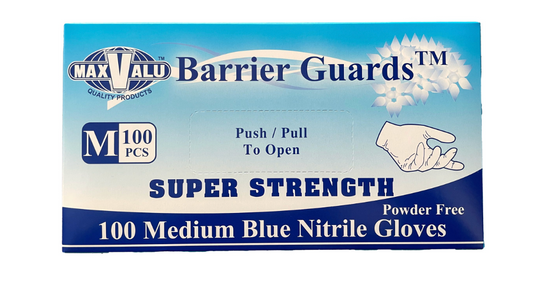 Medium Blue Nitrile Gloves Carton/1000