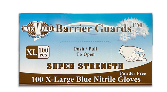 Extra Large Blue Nitrile Gloves Carton/1000