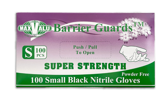 Small Black Nitrile Gloves Carton/1000