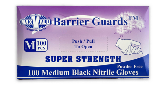 Medium Black Nitrile Gloves Carton/1000