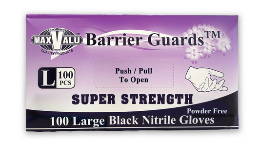 Large Black Nitrile Gloves Carton/1000