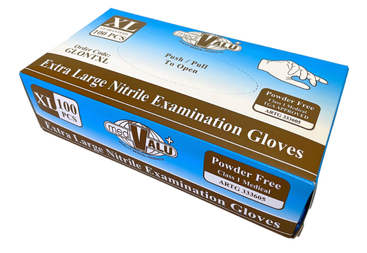 Extra Large Blue Nitrile Examination Gloves Carton/1000