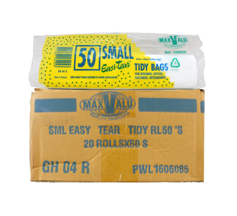 Easy Tear Bin Liners 18L Carton/1000