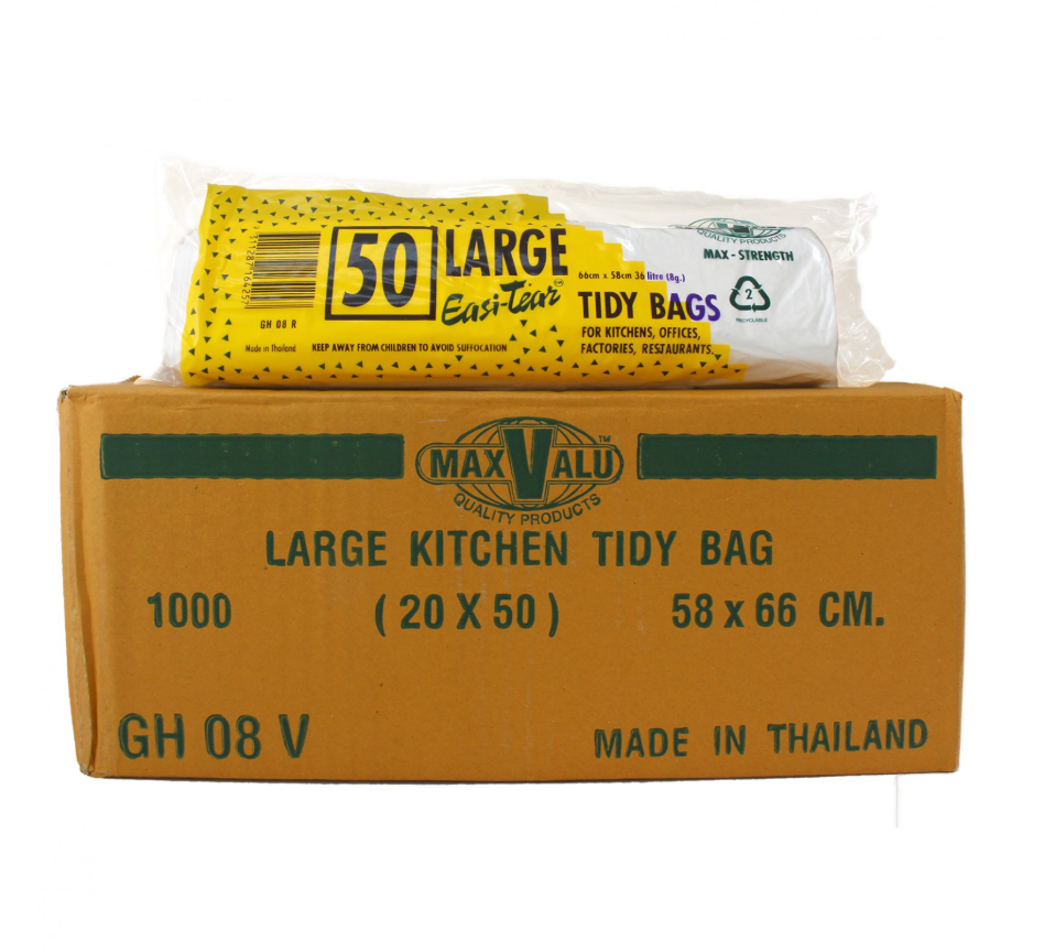 Easy Tear Bin Liners 36L Carton/1000