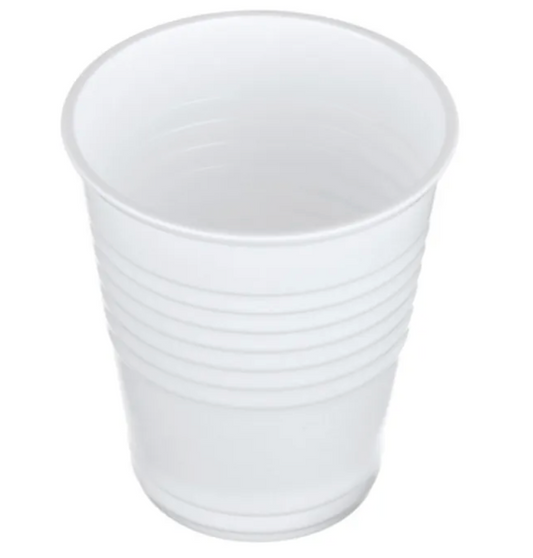 6oz White Plastic Cups Carton/1000