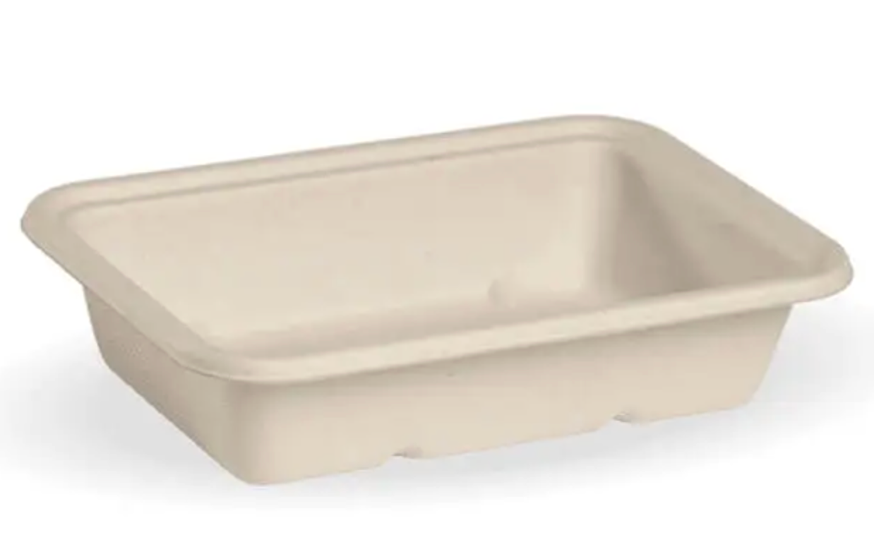 BioPak 500ml Natural Plant Fibre Takeaway Base Carton/500