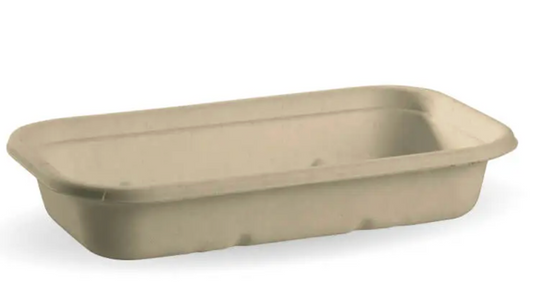 750ml Natural Plant Fibre Takeaway Base Carton/500