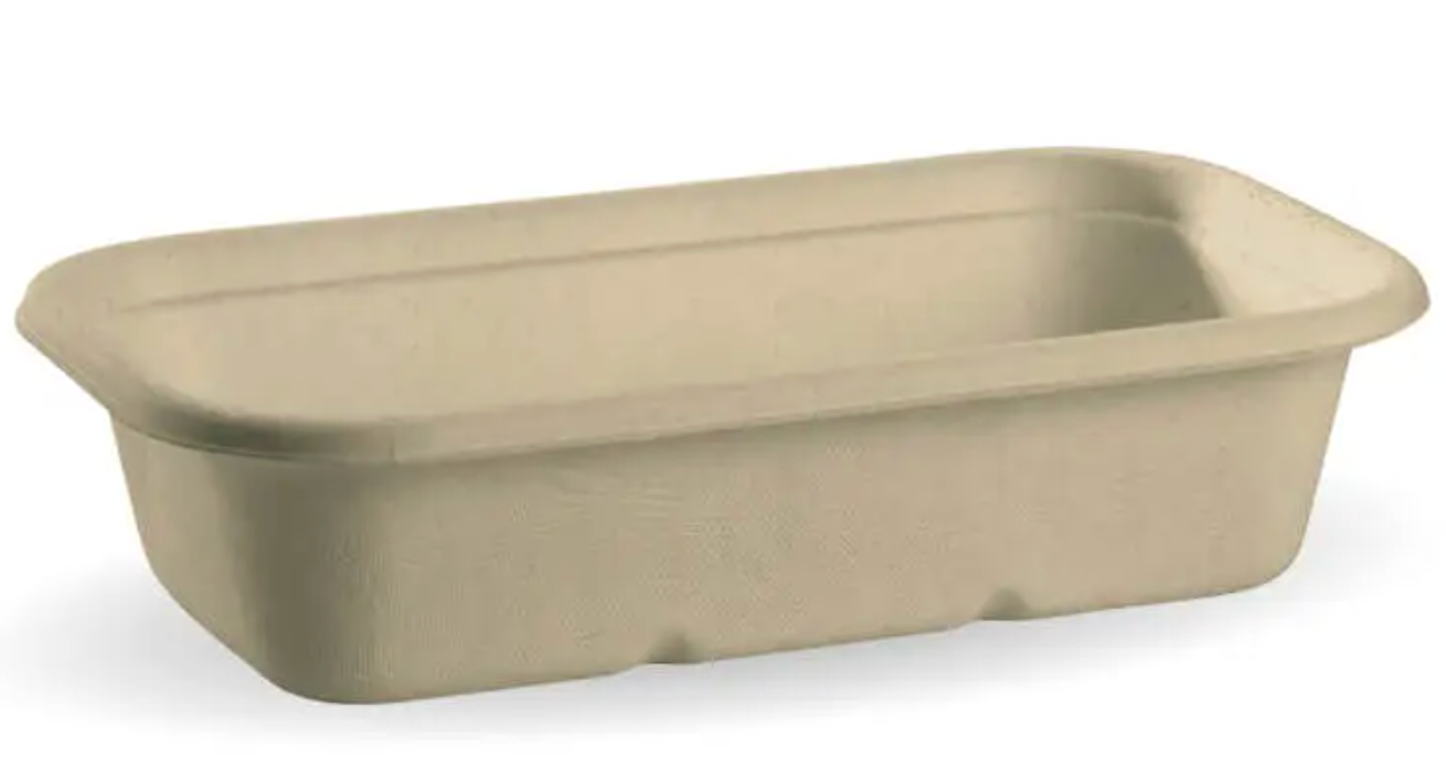 1000ml Natural Plant Fibre Takeaway Base Carton/500