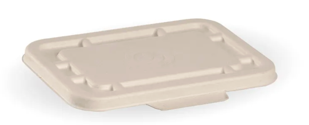 500ml & 600ml Natural Plant Fibre Takeaway Lid Carton/500