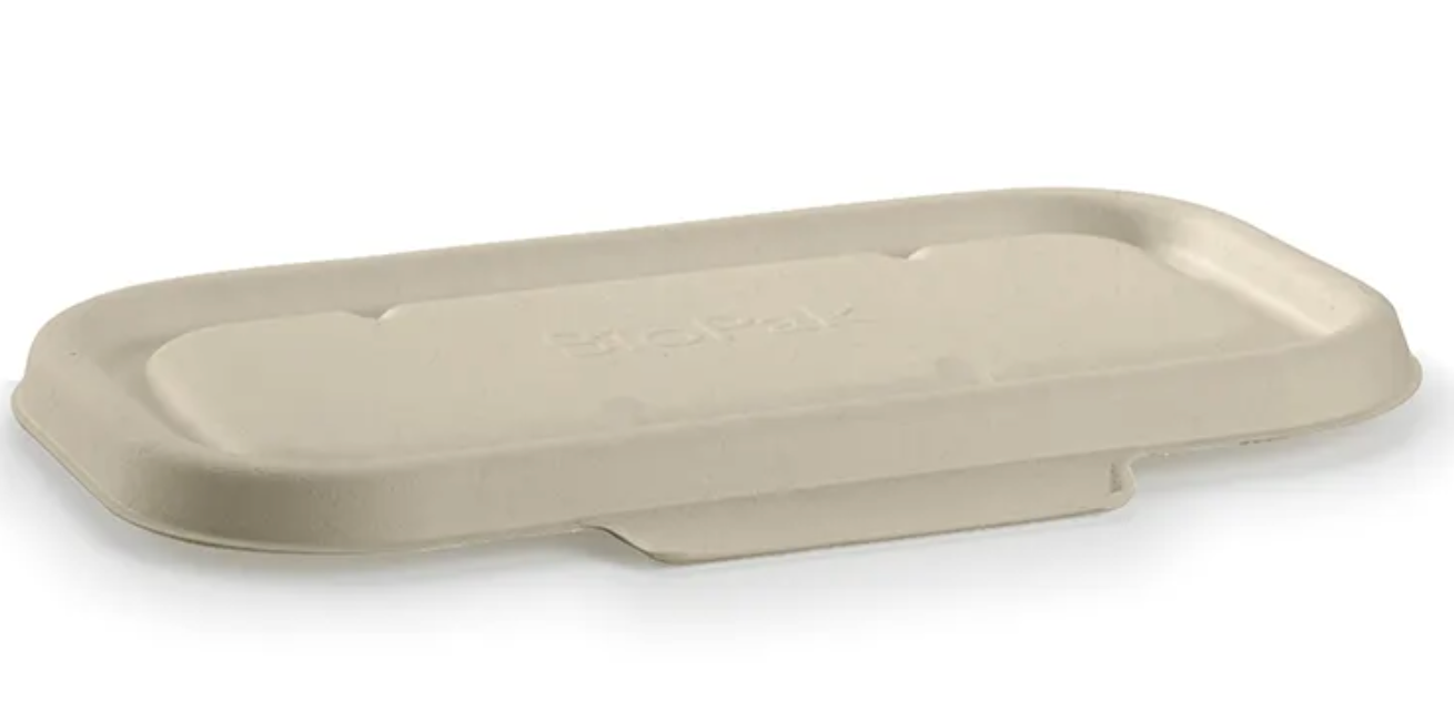 750 & 1000ml Natural Plant Fibre Takeaway Lid Carton/500
