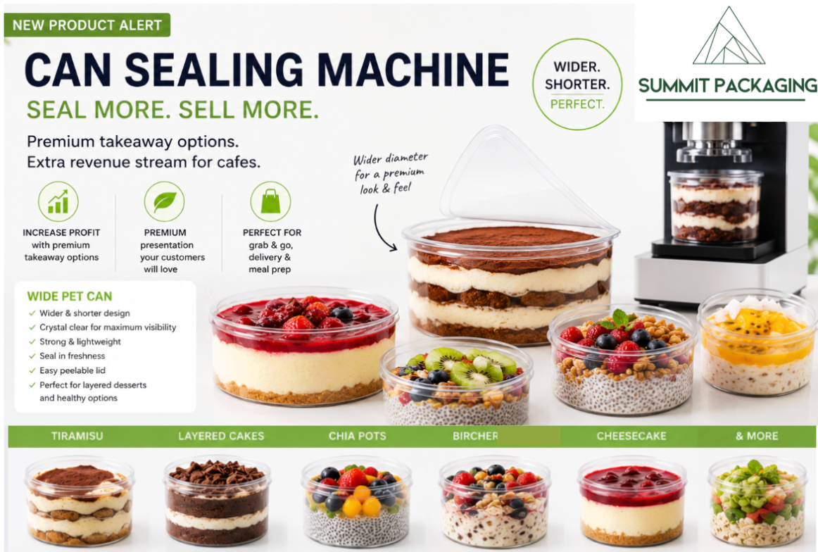 100mm Dessert Can Sealing Machine – Can Sealer for Desserts & Takeaway Treats