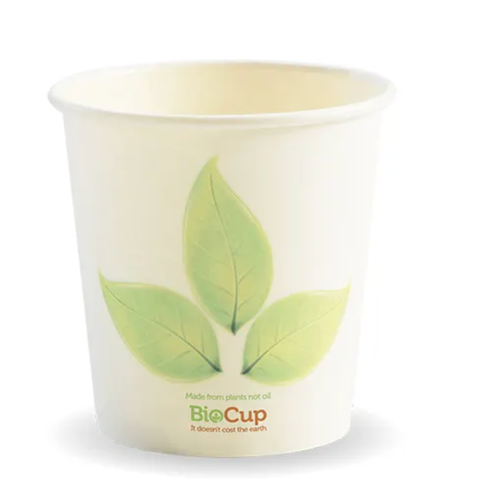 120ml/4oz (63mm) Leaf Single Wall BioCup- Carton/1000