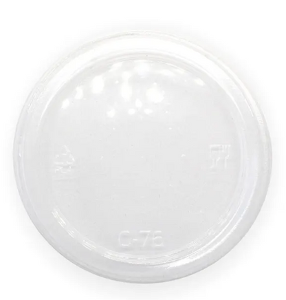 60–280ml Flat Clear BioCup Lid Carton/1000