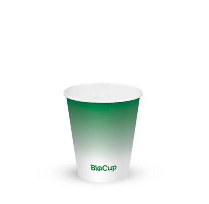 200ml / 6oz (80mm) Green Cold Paper BioCup Carton/1000