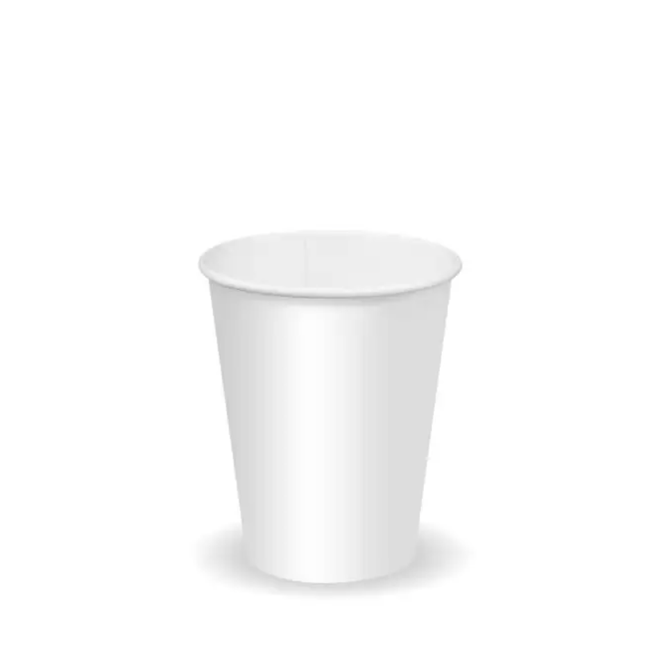 280ml / 8oz (80mm) White Cold Paper BioCup Carton/1000
