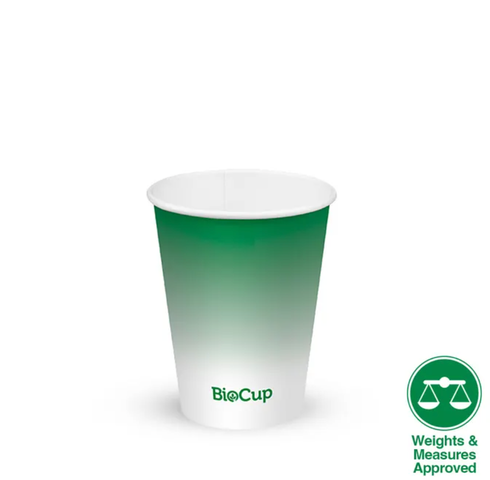 280ml / 8oz (80mm) Green Cold Paper BioCup Carton/1000