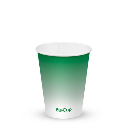 390ml / 12oz (90mm) Green Cold Paper BioCup Carton/1000