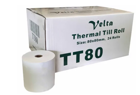 80x80 Thermal Rolls (Carton of 24)