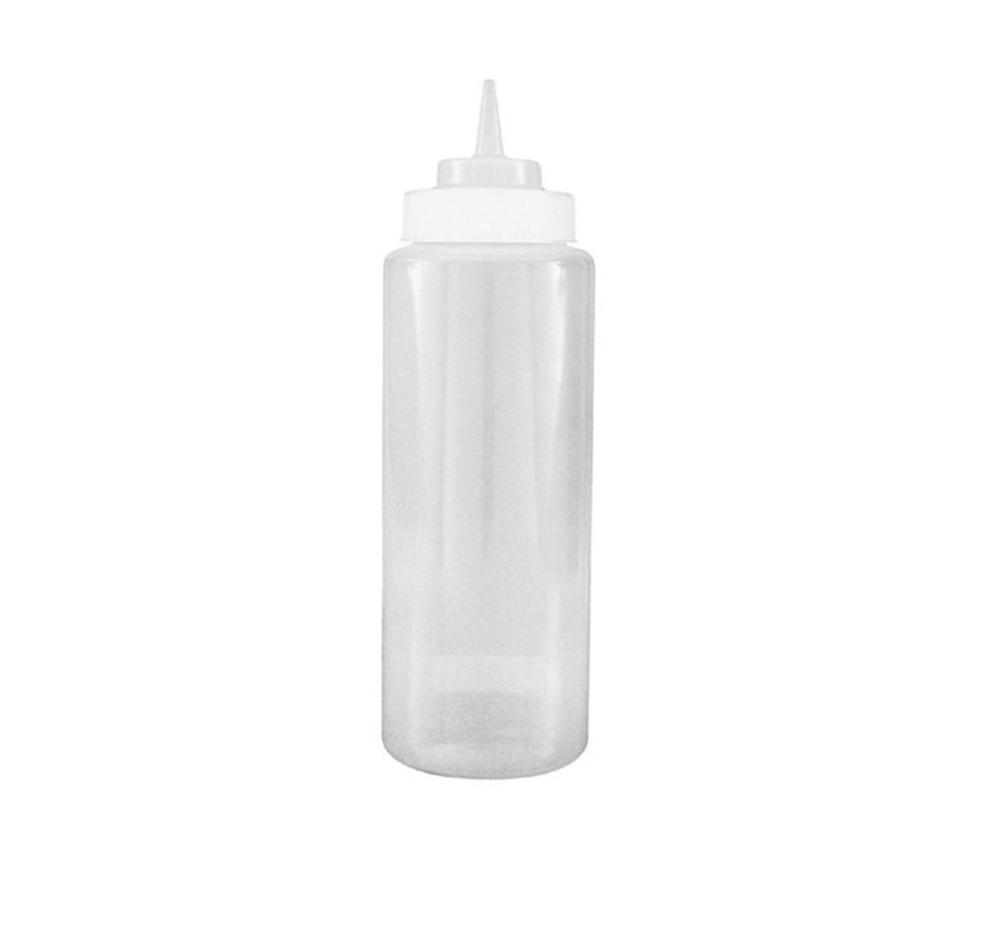 Squeeze Bottle 950ml Wide Mouth Clear