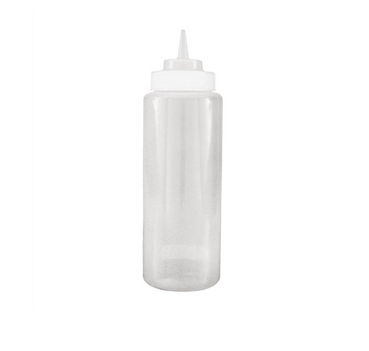 Squeeze Bottle 950ml Wide Mouth Clear