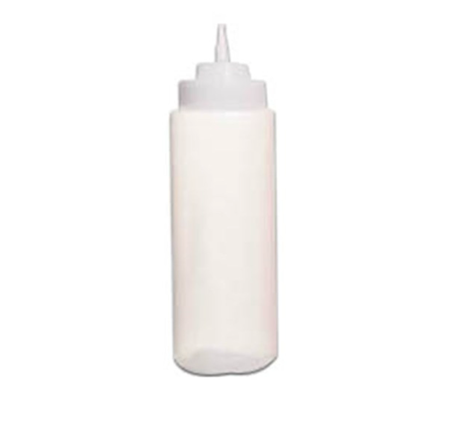 Squeeze Bottle 750ml Wide Mouth Clear