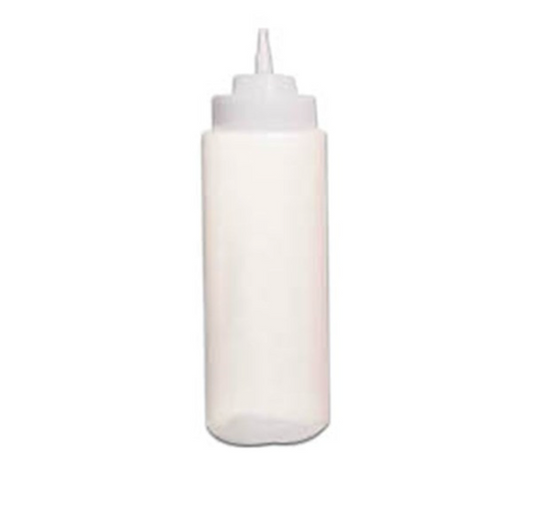 Squeeze Bottle 750ml Wide Mouth Clear