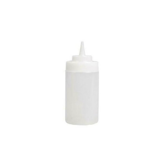 Squeeze Bottle 480ml Wide Mouth Clear