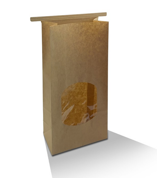 Tin Tie Bag Medium with Window (Carton of 500)