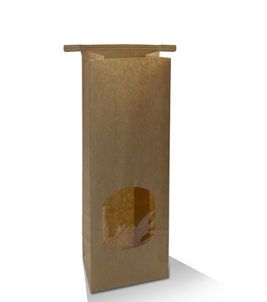 Tin Tie Bag Small with Window (Carton of 500)