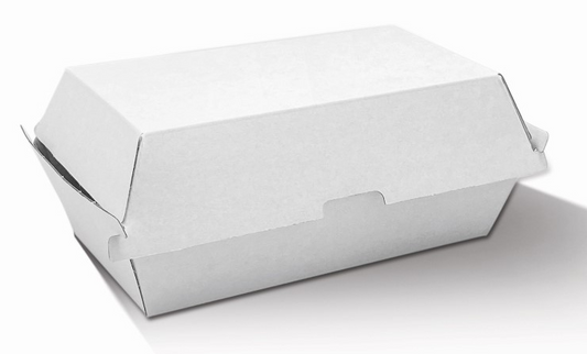 White Snack Box Regular Plain (Carton of 200)