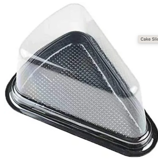 Cake Slice Plastic Box 8inch