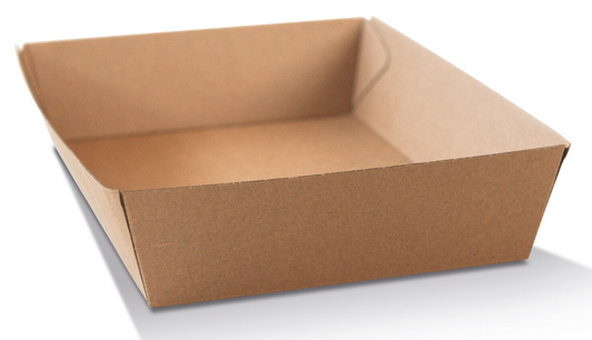 Extra Large Brown Corrugated Tray Plain Kraft (Carton of 100)