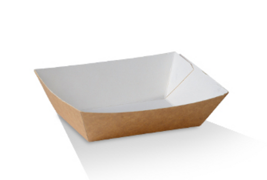 Extra Small Brown Kraft Cardboard Tray (Carton of 1000)