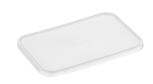 Genfac Ribbed Rectangular Lid Natural