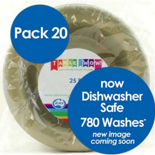 Gold Reusable Bowls 180mm Pack/20