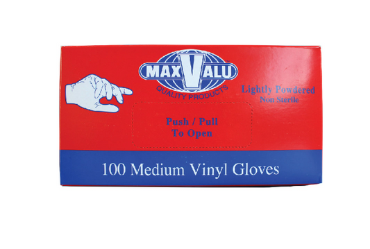Medium Vinyl Gloves (Carton of 100)