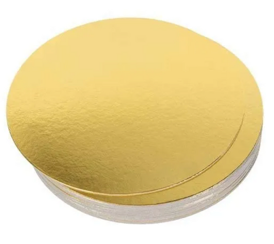 14" Round Gold Masonite Cakeboard