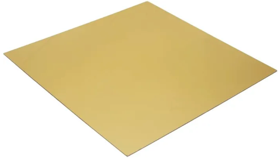 9" Square Gold Cakeboard