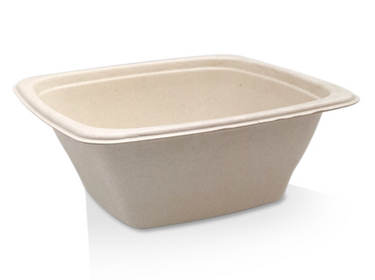 Unbleached Sugarcane Square Container 32oz (Carton of 300)