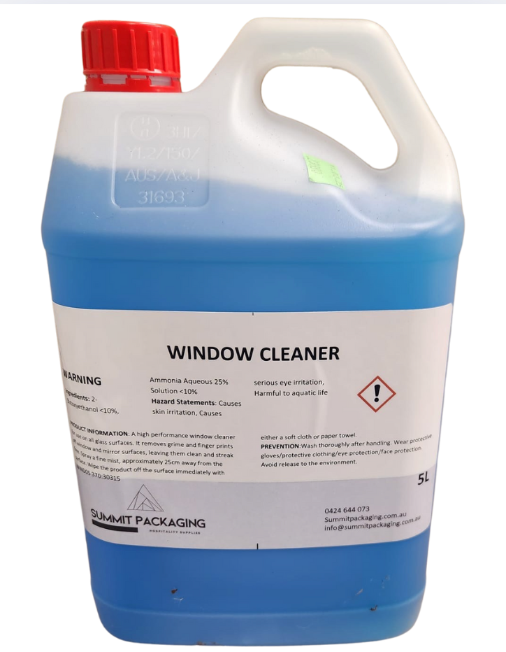 Window Cleaner Generic No Label 5 Litre Window Cleaner – Summitpackaging